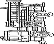 Coloriage camion de pompier americain