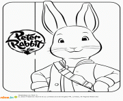 Coloriage pierre lapin en anglais peter rabbit