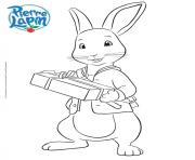 Coloriage pierre lapin le petit lapin veut offrir un cadeau