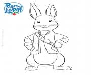 Coloriage pierre lapin le petit lapin courageux