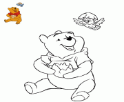 Coloriage winnie paques disney