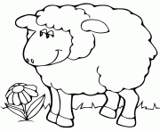 Coloriage mouton maternelle facile aid