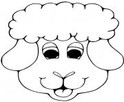 Coloriage tete de mouton