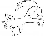 Coloriage bebe loup louveteau