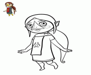 Coloriage medli la legende de zelda membre de rito