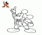 Coloriage mickey mouse une star de la comedie spectacle