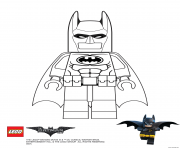 Coloriage batman lego homme chauve souris DC Comics