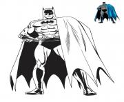 Coloriage homme chauve souris de DC Comics