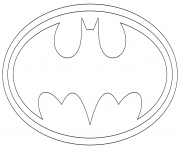 Coloriage logo batman