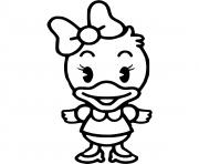 Coloriage daisy duck bebe disney