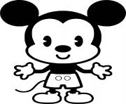 Coloriage mickey mouse bebe enfant