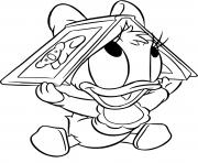 Coloriage daisy duck bebe adorable