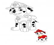 Coloriage Marcus Le Dalmatien Ambulancier Paw Patrol