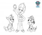 Coloriage Ryder Remporte La Premiere Medaille Paw Patrol