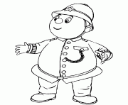 Coloriage monsieur le gendarme