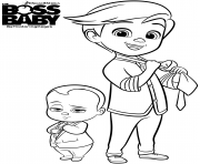 Coloriage baby boss et tim templeton