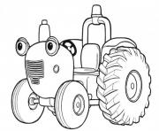 Coloriage tracteur tom