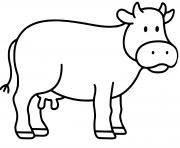 Coloriage vache boeuf maternelle