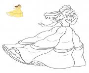 Coloriage la belle princesse disney de france