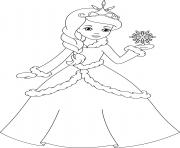 Coloriage la princesse des glaces