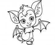 Coloriage chauve souris veve vampirina