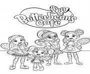 Coloriage la grande famille butterbeans cafe