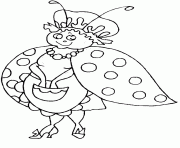 Coloriage La grand mere coccinelle