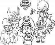 Coloriage brawl stars force starr nouveau brawler et nouveaux skins