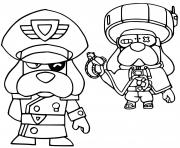 Coloriage brawl stars force starr colonel medor et medor ronin