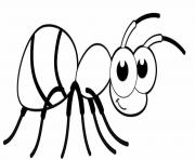 Coloriage fourmi insecte