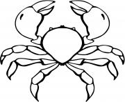 Coloriage crabe bleu