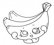 Coloriage banane de shopkins