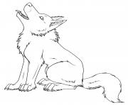 Coloriage loup arctique enfant