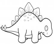 Coloriage dinosaure kawaii tyrex