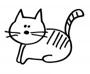 Coloriage petit chaton tout mignon