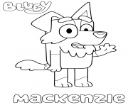 Coloriage Border Collie Mackenzie