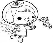 Coloriage cassie octonauts sous la mer pour prendre des photos