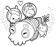 Coloriage cuddle with a cuttlefish octonauts