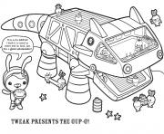 Coloriage tweak presents the gup g octonauts