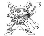 Coloriage garcon super heros thor