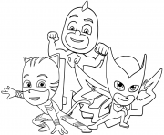 Coloriage Pyjamasques Super Heros