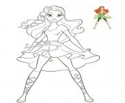 Coloriage dc super hero girl