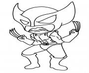 Coloriage marvel wolverine