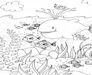 Coloriage mer et poissons maternelle