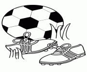 Coloriage ballon de soccer foot