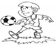 Coloriage joueur de soccer