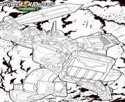 Coloriage power rangers beast morphers megazord