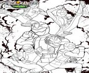 Coloriage power rangers beast morphers l equipe beast morphers