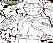 Coloriage power rangers beast morphers ravi