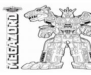 Coloriage Megazord Dino Charge